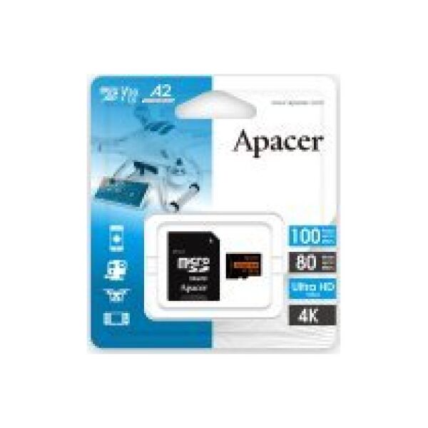 Karta Apacer R100 MicroSDXC 64 GB Class 10 UHS-I/U3 V30 (AP64GMCSX10U8-R)