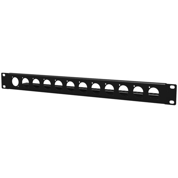 Caymon CAYMON BP112T Panel maskujący do szaf rack 19” z półką odciążającą, 12x D, 1 HE