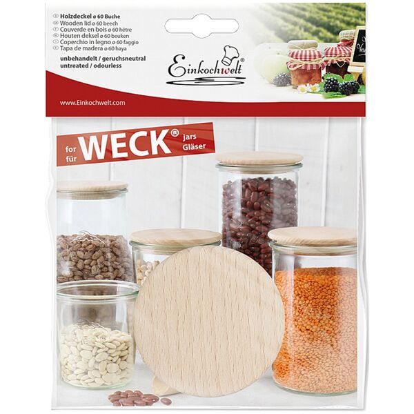 Jata WECK Wooden Lid 60mm Beech