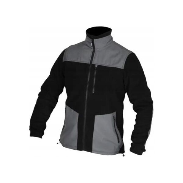 Dedra Bluza polarowa ze wstawkami, 280g/m2, rozm.XL, czarno-szara