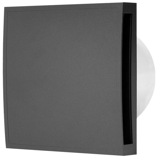 Household fan E-EXTRA EET125A, DN125, anthracite color.