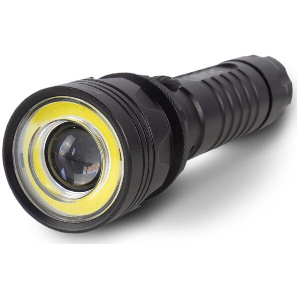 LED flashlight ENTAC, IP65, 8-10W, 550-700 lm, rechargeable 18650mAh, charger included