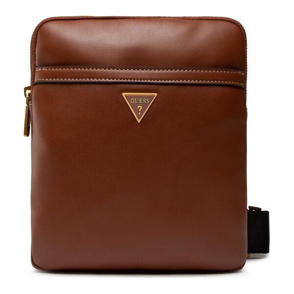 Guess, Scala, Synthetic Leather, Textile Bag, Brown, HMSCALP2223BRO, For Men, 20 x 22.5 x 2.5 cm For Men