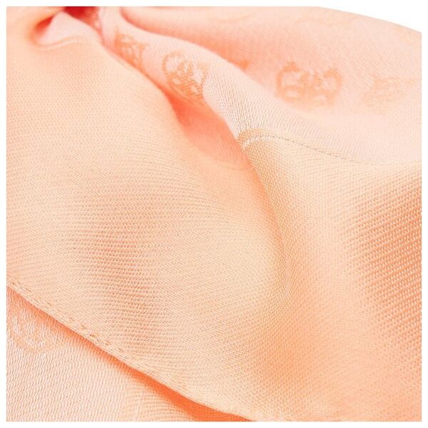 Guess, Helaina Kefiah, Textile Scarf, Coral, 4G Logo, AW8850 POL03, 135 x 135 cm, For Women For Women