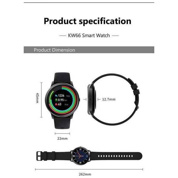 Smartwatch Gino Rossi SW015-5 Złoty  (15696-uniw)