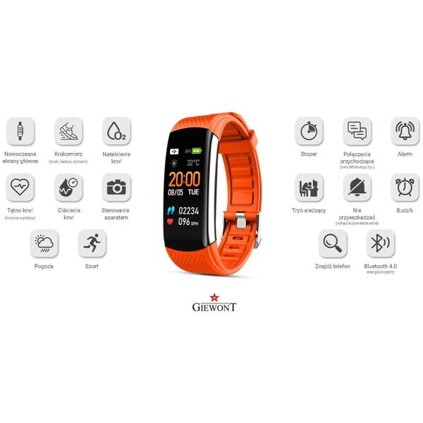 Smartband Giewont GW200-9 Czarny