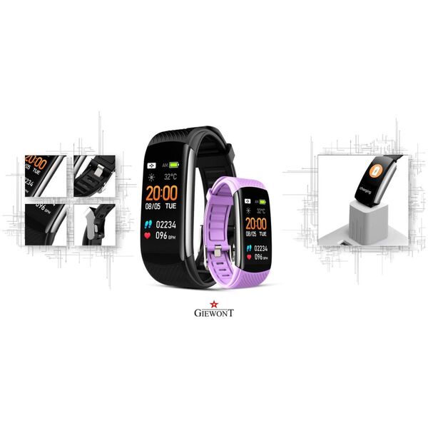 Smartband Giewont GW200-8 Czarny