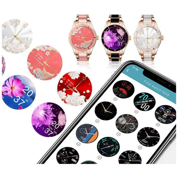 Smartwatch Rubicon RNCE82 Różowe złoto  (RNCE82)