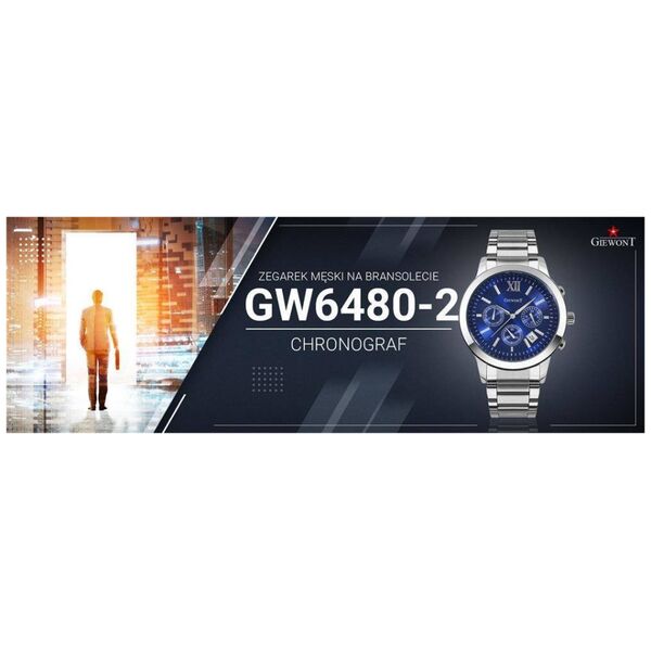 Zegarek Giewont Zegarek Męski GIEWONT GW6480-2 Chronograf