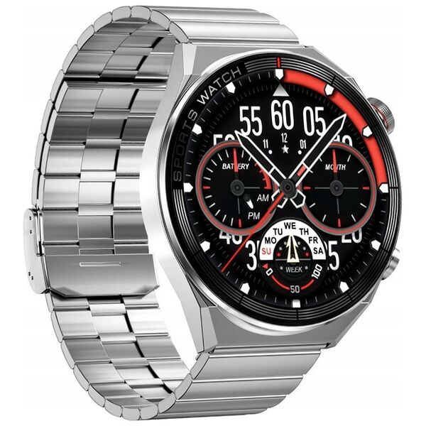 Smartwatch Rubicon SMARTWATCH MĘSKI Rubicon RNCE99 - WYKONYWANIE POŁĄCZEŃ, ŁADOWANIE BEZPRZEWODOWE (sr046b)