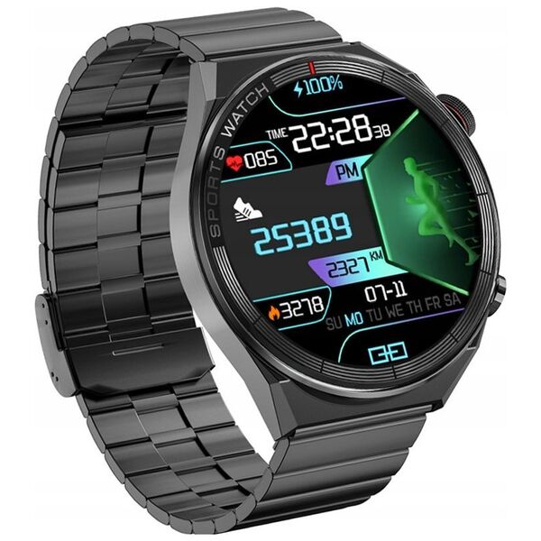 Smartwatch Rubicon SMARTWATCH MĘSKI Rubicon RNCE99 - WYKONYWANIE POŁĄCZEŃ, ŁADOWANIE BEZPRZEWODOWE (sr046b)