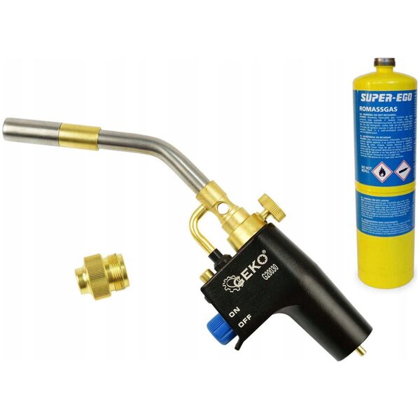 Geko Palnik gazowy na propan/MAPP + adapter (12)