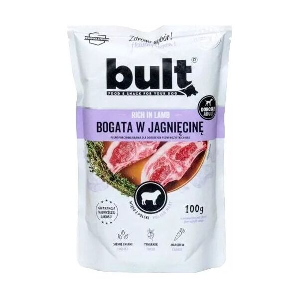 BULT Bult Karma Mokra dla Psa Mielonka z Jagnięciną 100g