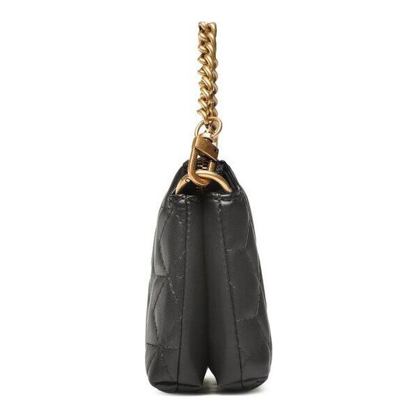Guess, Elenia, Synthetic Leather, Mini, Textile Crossbody Bag, Black, QB867772, For Women For Women
