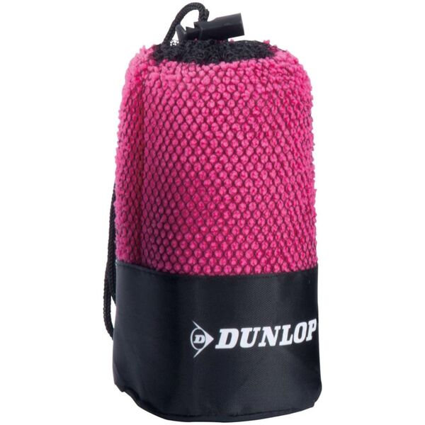 RĘCZNIK SZYBKOSCHNĄCY Z WORKIEM DO PRZECHOWYWANIA SPORTOWY 80X40CM DUNLOP RÓŻOWY
