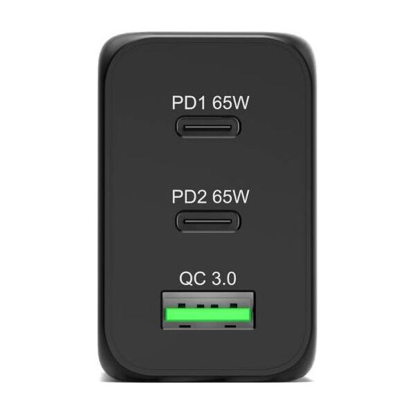 Port Designs 900106-EU ładowarka do urządzeń przenośnych Netbook, Laptop, Smartfon, Tablet Czarny Prąd przemienny Szybkie ładowanie Wewnętrzna