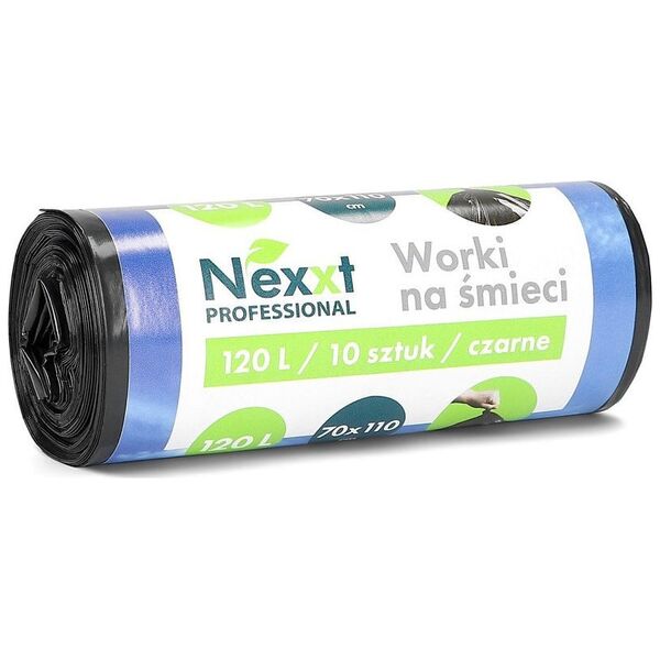NEXXT Worki na śmieci Nexxt 120L LDPE czarne (10)