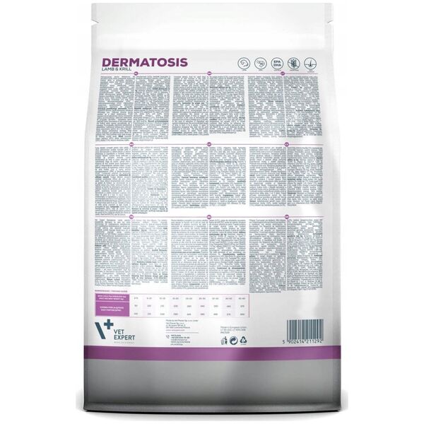 VetExpert Veterinary Diet Dermatosis dog Lamb&Krill 2kg