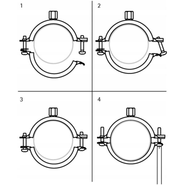 KSB2 Obejma EPDM M8/10 31-35mm 1