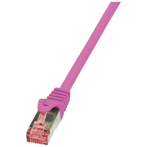 LogiLink CAT 6 Patchcord S/FTP PIMF Różowy 2M (CQ2059S)