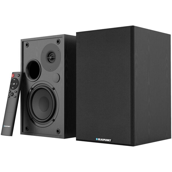 GŁOŚNIKI PÓŁKOWE BS-40BK CZARNE (BLUETOOTH, 2x60W, 2xRCA, BASS-REFLEX, PILOT)