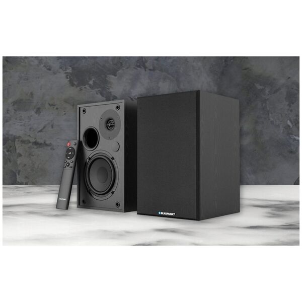 GŁOŚNIKI PÓŁKOWE BS-40BK CZARNE (BLUETOOTH, 2x60W, 2xRCA, BASS-REFLEX, PILOT)