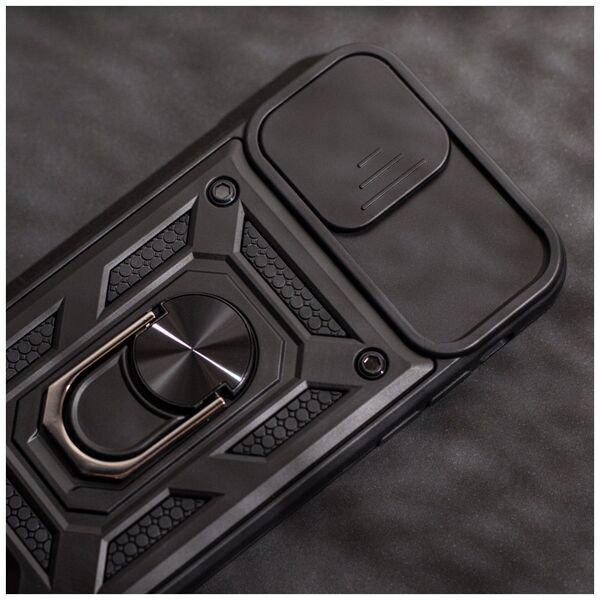 ETUI DEFENDER SLIDE CASE DO SAMSUNG GALAXY A16 4G / A16 5G CZARNA NAKŁADKA ETUI PLECKI