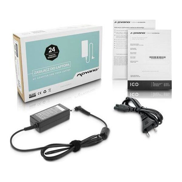Zasilacz do laptopa Movano 45 W, 1.7 mm, 2.3 A, 20 V (ZZ/LEN20225)
