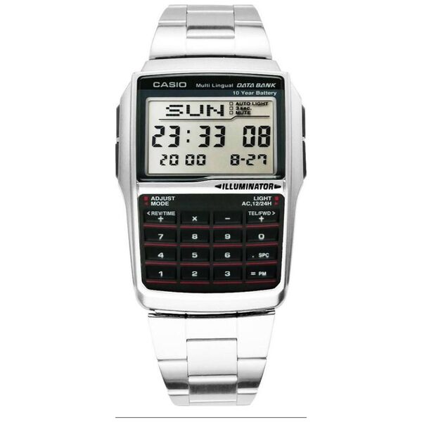 Zegarek Casio Zegarek Męski Casio DATABANK CALCULATOR STEEL