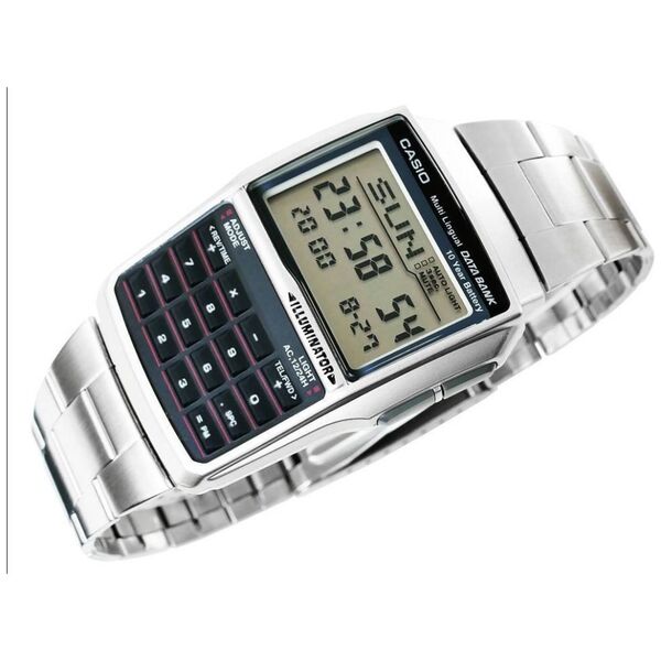 Zegarek Casio Zegarek Męski Casio DATABANK CALCULATOR STEEL
