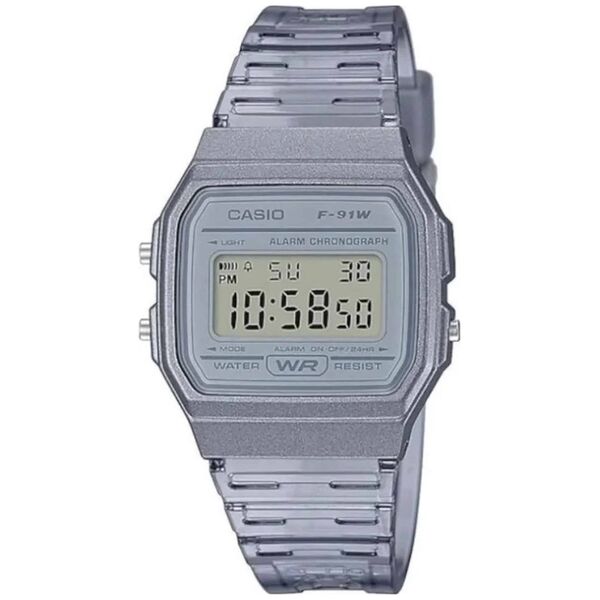 Zegarek Casio Zegarek marki Casio model F-91W_M kolor Szary. Akcesoria Dla obu płci. Sezon: Cały rok NoSize