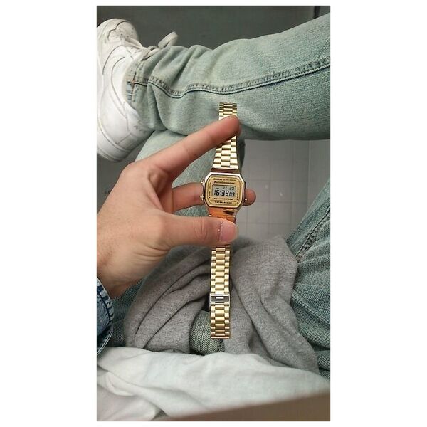 Zegarek Casio ZEGAREK MĘSKI CASIO A168WG-9W (zd088b) - KLASYKA