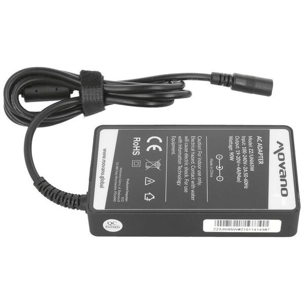 Zasilacz do laptopa Movano Zasilacz ładowarka uniwersalna 15-20v|65W|10wtyków