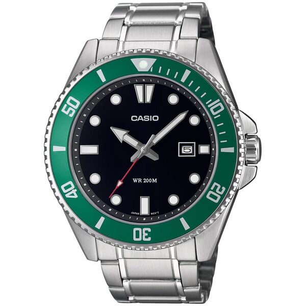 Zegarek Casio Zegarek męski Casio MDV-107D-3AVEF srebrny