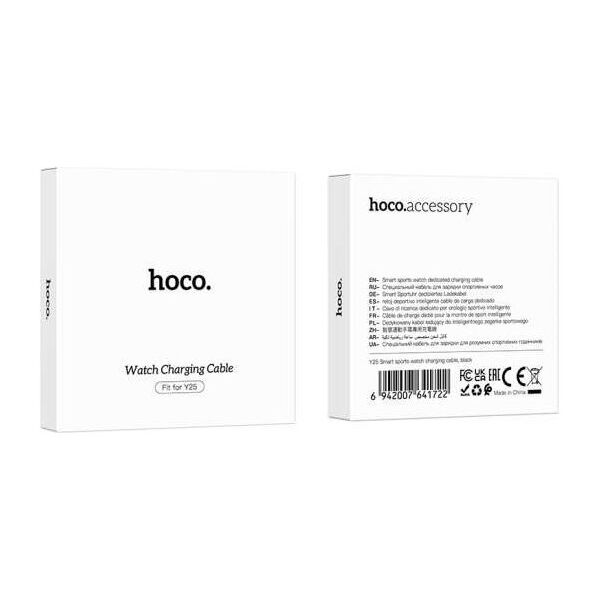 HOCO kabel do ładowania smartwatcha Y25 0,6 m czarny