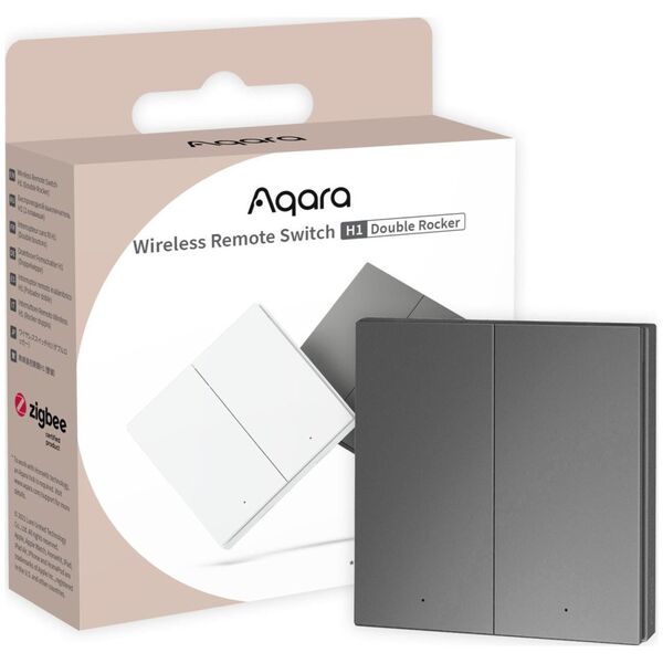 AQARA WRS-R02-G WIRELESS REMOTE SWITCH H1 (DOUBLE ROCKER) GREY