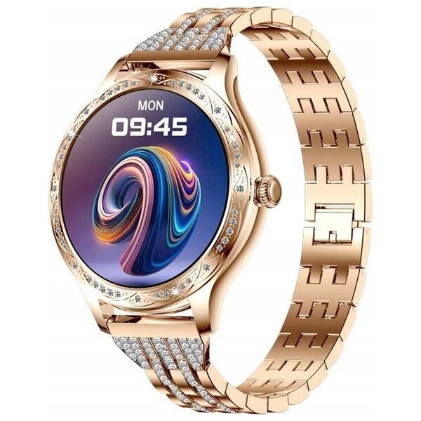 Smartwatch Damski Veltori VT350-1 Bransoleta Różowe Złoto
