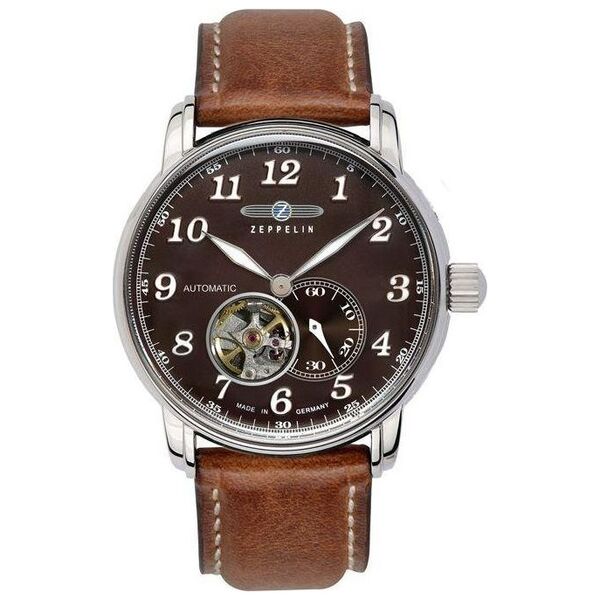 Zegarek Zeppelin męski LZ127 7666-4 Automatik brązowy