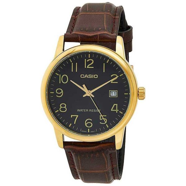 Zegarek Casio Zegarek marki Casio model MTP-V002G kolor Brązowy. Akcesoria męski. Sezon: Cały rok NoSize