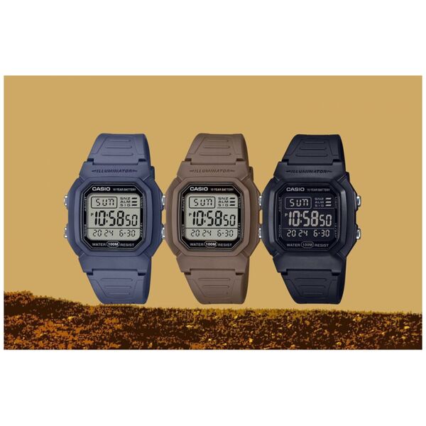 Zegarek Casio Zegarek marki Casio model W-800H kolor Brązowy. Akcesoria Dla obu płci. Sezon: Cały rok NoSize