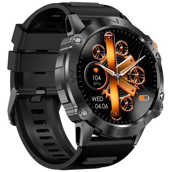 Smartwatch Gravity SMARTWATCH MĘSKI GRAVITY GT20-5 - AMOLED, DODATKOWY PASEK (sg024e) NoSize
