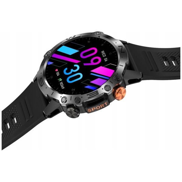 Smartwatch Gravity SMARTWATCH MĘSKI GRAVITY GT20-3 - AMOLED, DODATKOWY PASEK (sg024c) NoSize