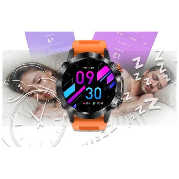 Smartwatch Gravity SMARTWATCH MĘSKI GRAVITY GT20-3 - AMOLED, DODATKOWY PASEK (sg024c) NoSize
