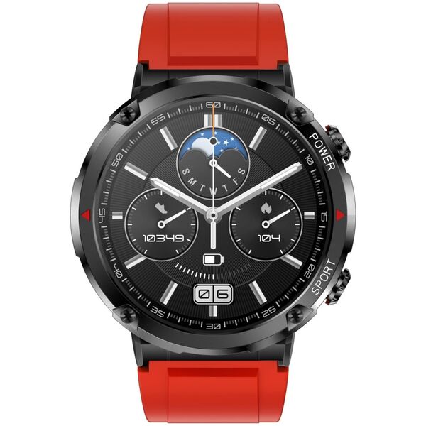 Smartwatch Gravity Zegarek męski SMARTWATCH GRAVITY GT21-6 BK/RD/BK