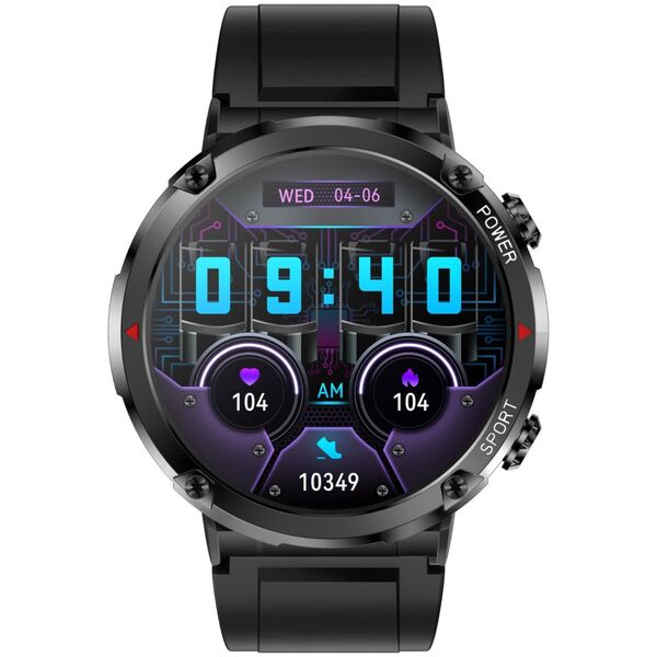 Smartwatch Gravity Zegarek męski SMARTWATCH GRAVITY GT21-6 BK/RD/BK