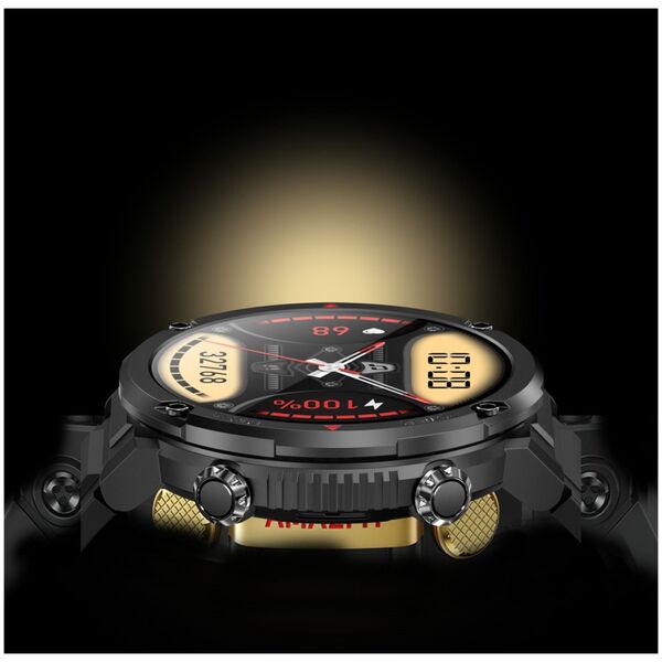 Smartwatch Gravity Zegarek męski SMARTWATCH GRAVITY GT21-3 BK/BK LEATHER / BK