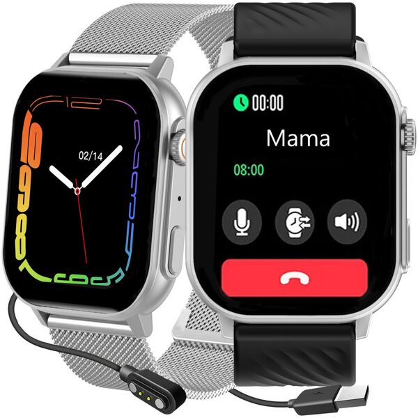Smartwatch Gravity Zegarek SMARTWATCH GRAVITY GT15-9 SR/SR/BK