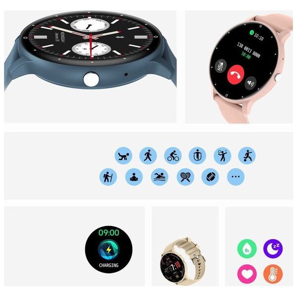 Smartwatch Gravity Zegarek SMARTWATCH - GT1-7 PRO PK/PK/BU