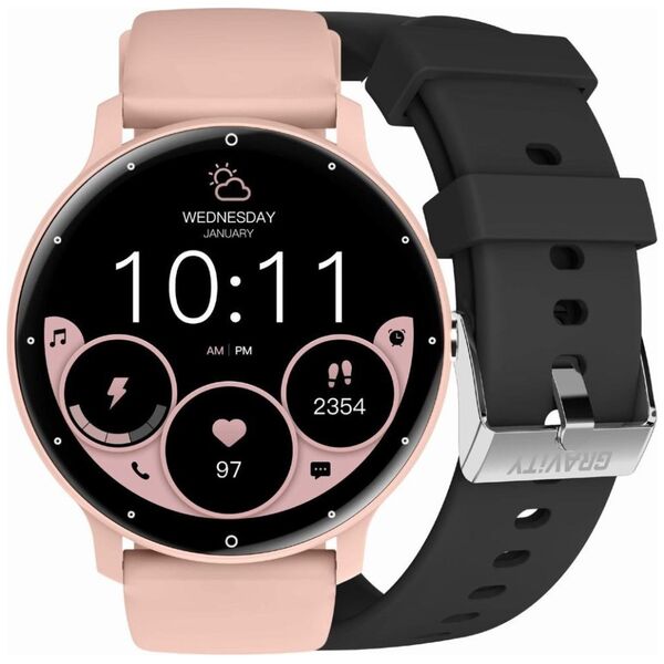Smartwatch Gravity Zegarek SMARTWATCH - GT1-5 PRO PK/PK/BK