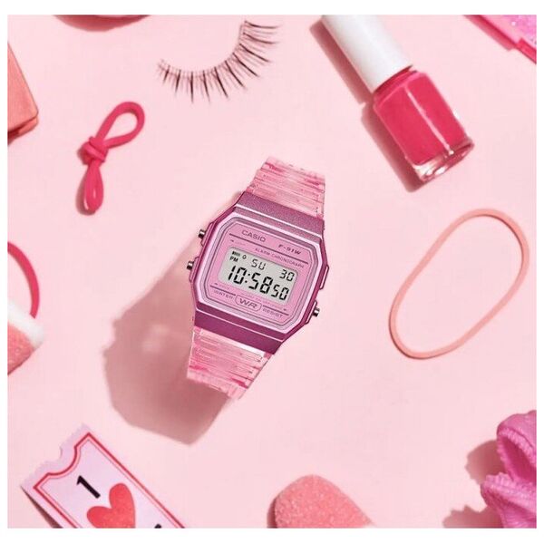 Zegarek Casio Zegarek Damski Casio Retro Vintage F-91WS-4 (zd648a) + BOX